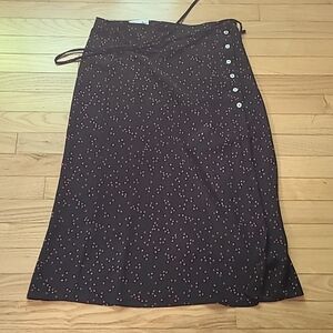 Rouje polka dot Gloria wrap skirt M